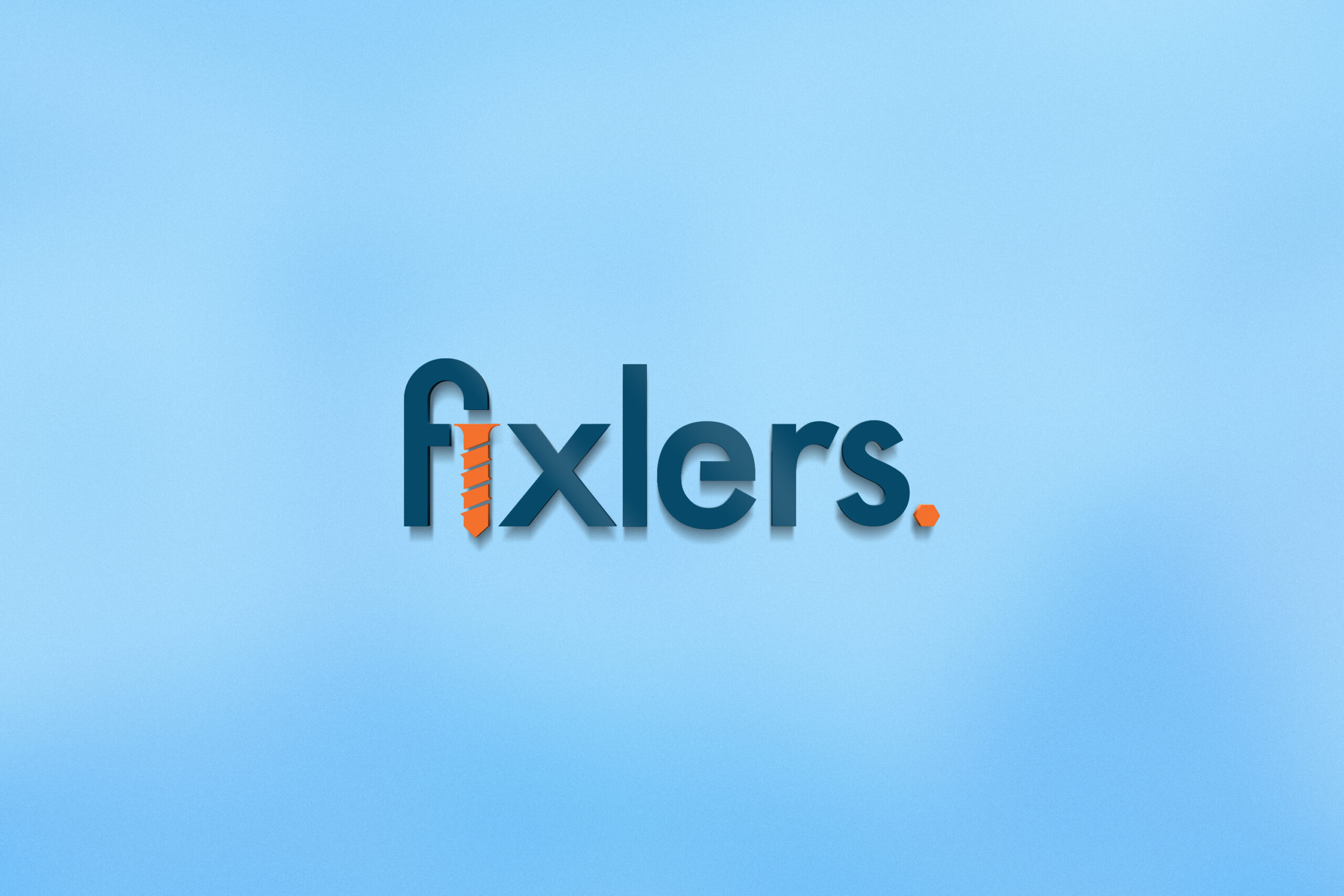 01_3D logo mockup_wall